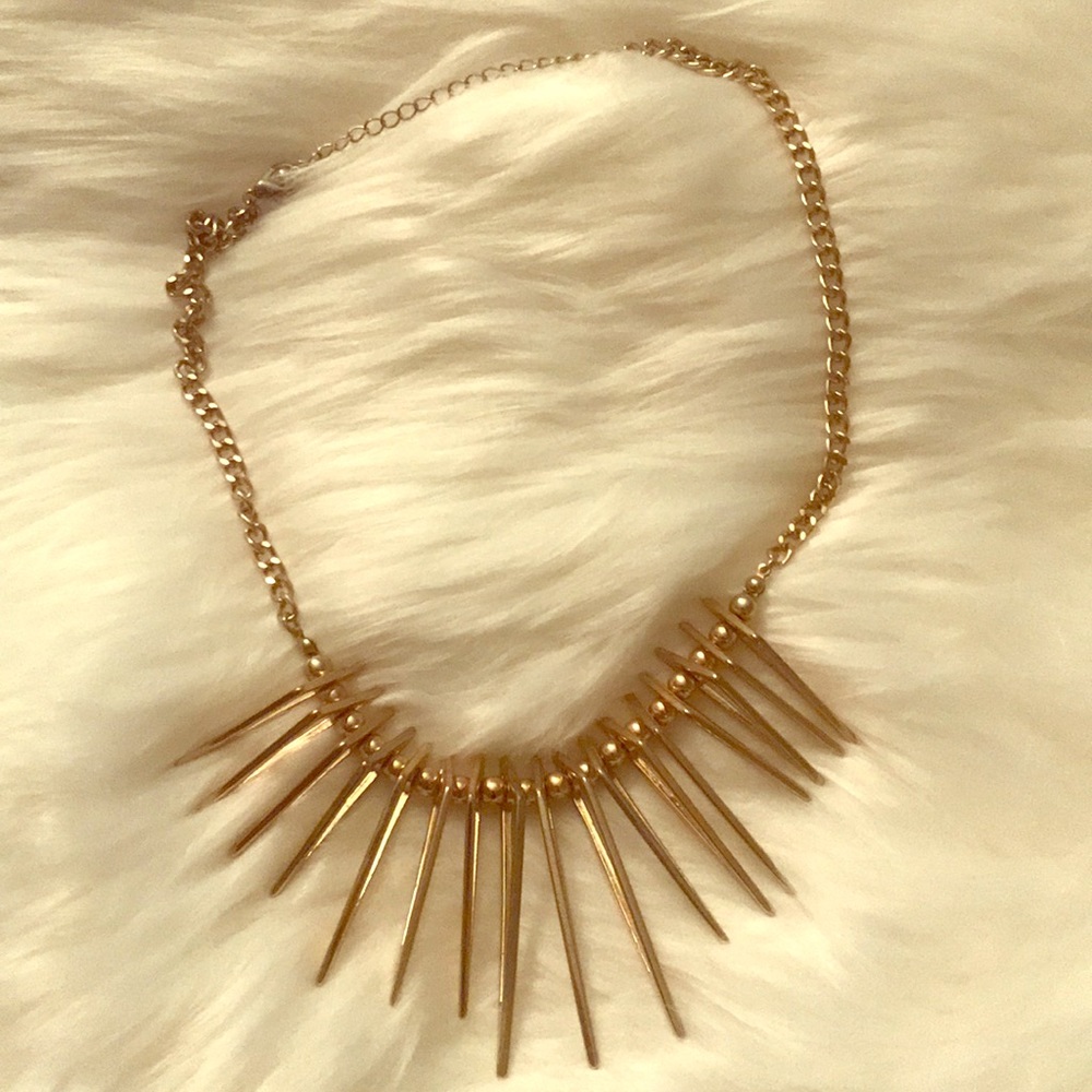 Gold Spike Necklace